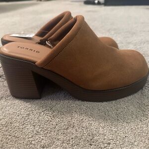 Torrid Women's Tan Block Heel Mules